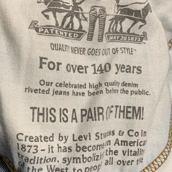 Levi’s Men’s 511 Dark Wash Stretch Denim 38x30 Jeans - Picture 9 of 9